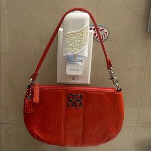 Coach Red Leather Handbag